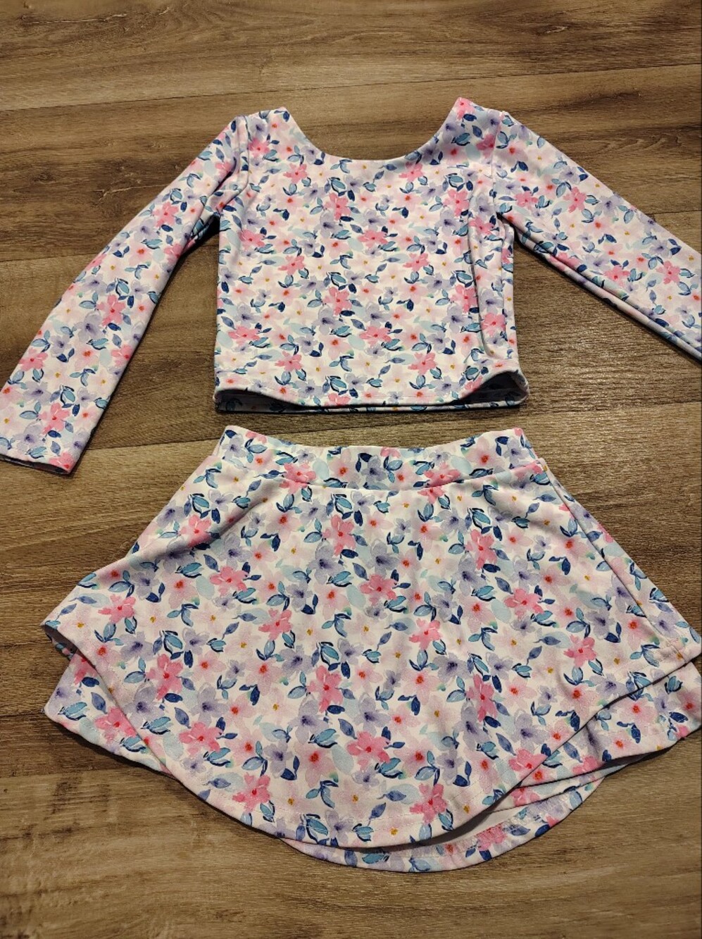 Just Peachy Smocks Skort Set